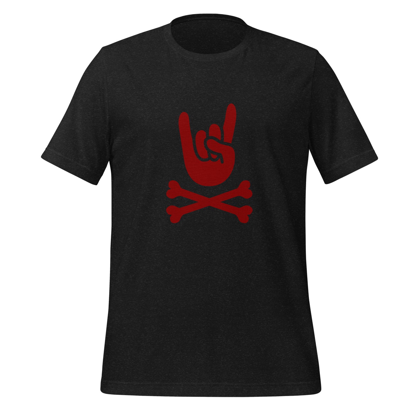ReD collection Big hand to ROCKNROLL Men round neck black T-Shirt