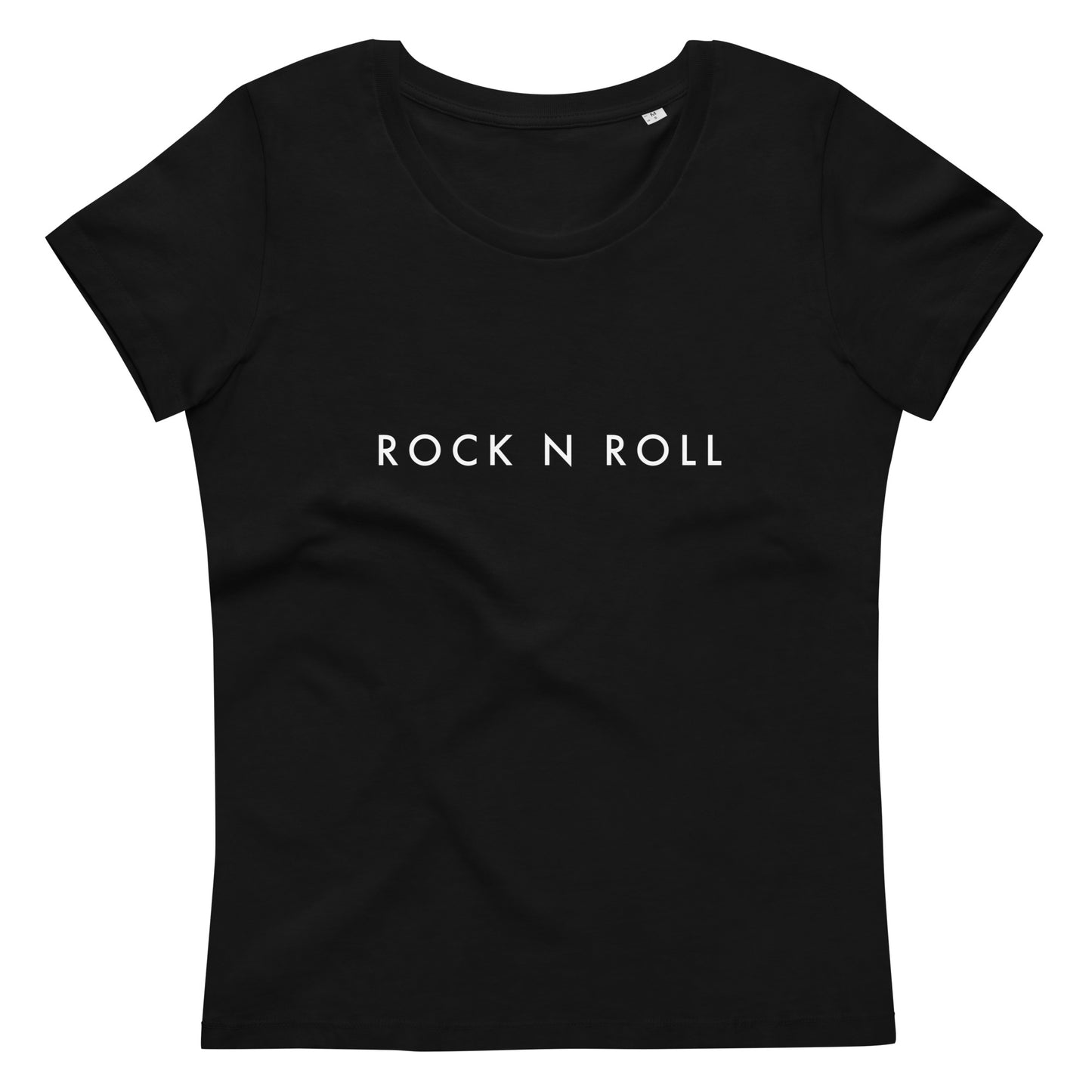 Rocknroll Women fitted eco Black T-Shirt