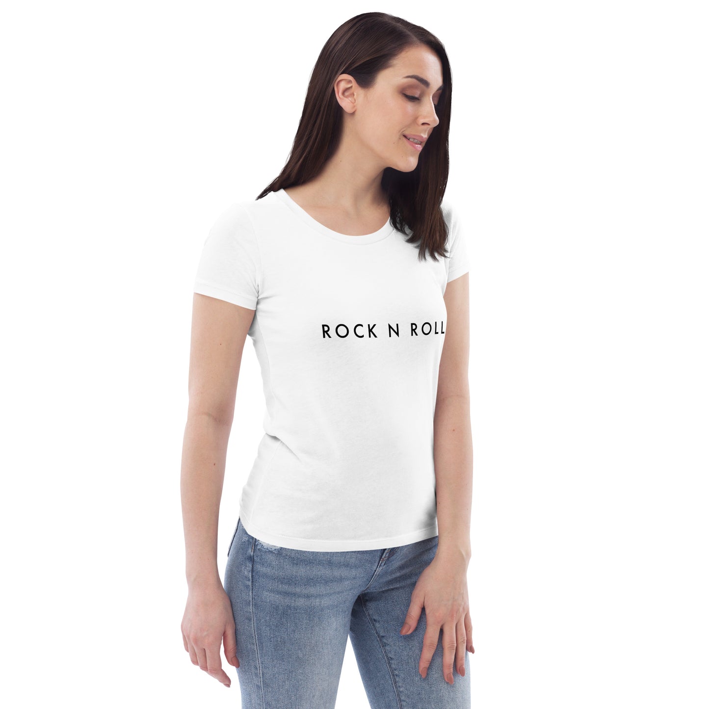 Rocknroll Women fitted eco White T-Shirt